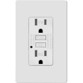GFCI Outlet TR 15A Receptacle White