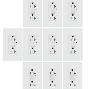 GFCI outlet 20A TR self testing 10pack